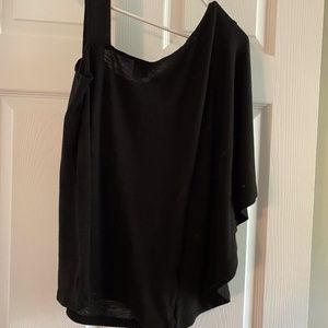 Wrapper Black Large Blouse